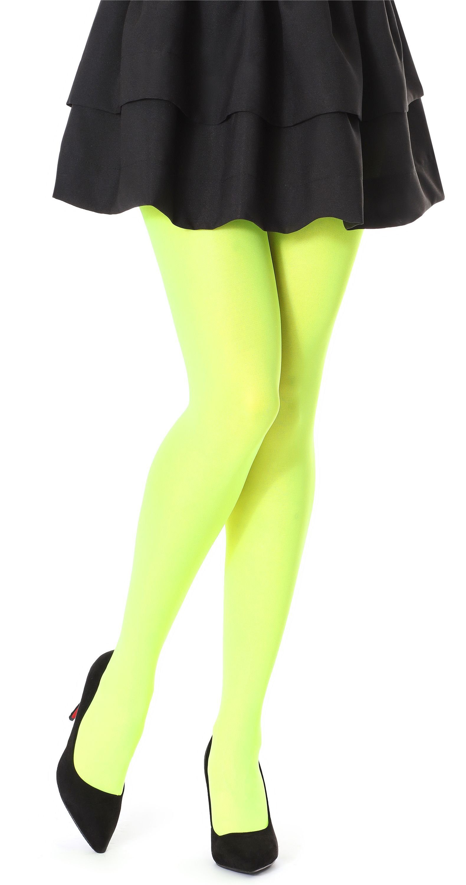 Bellivalini BLVFI1002 Collants En Microfibre Pour Femme 60 DEN, Jaune, XL
