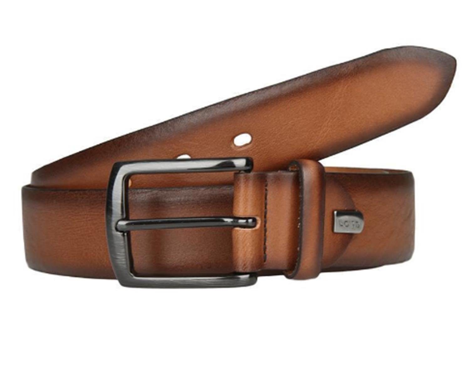 LLOYD Men’s Belts Ledergürtel LLOYD-Herren-Voll-Ledergürtel 35 mm gebrushed