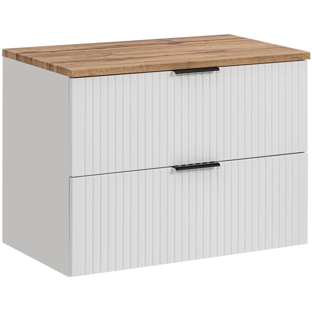 Lomadox Waschbeckenschrank ADELAIDE-56-WHITE Waschtischunterschrank 80 cm günstig online kaufen