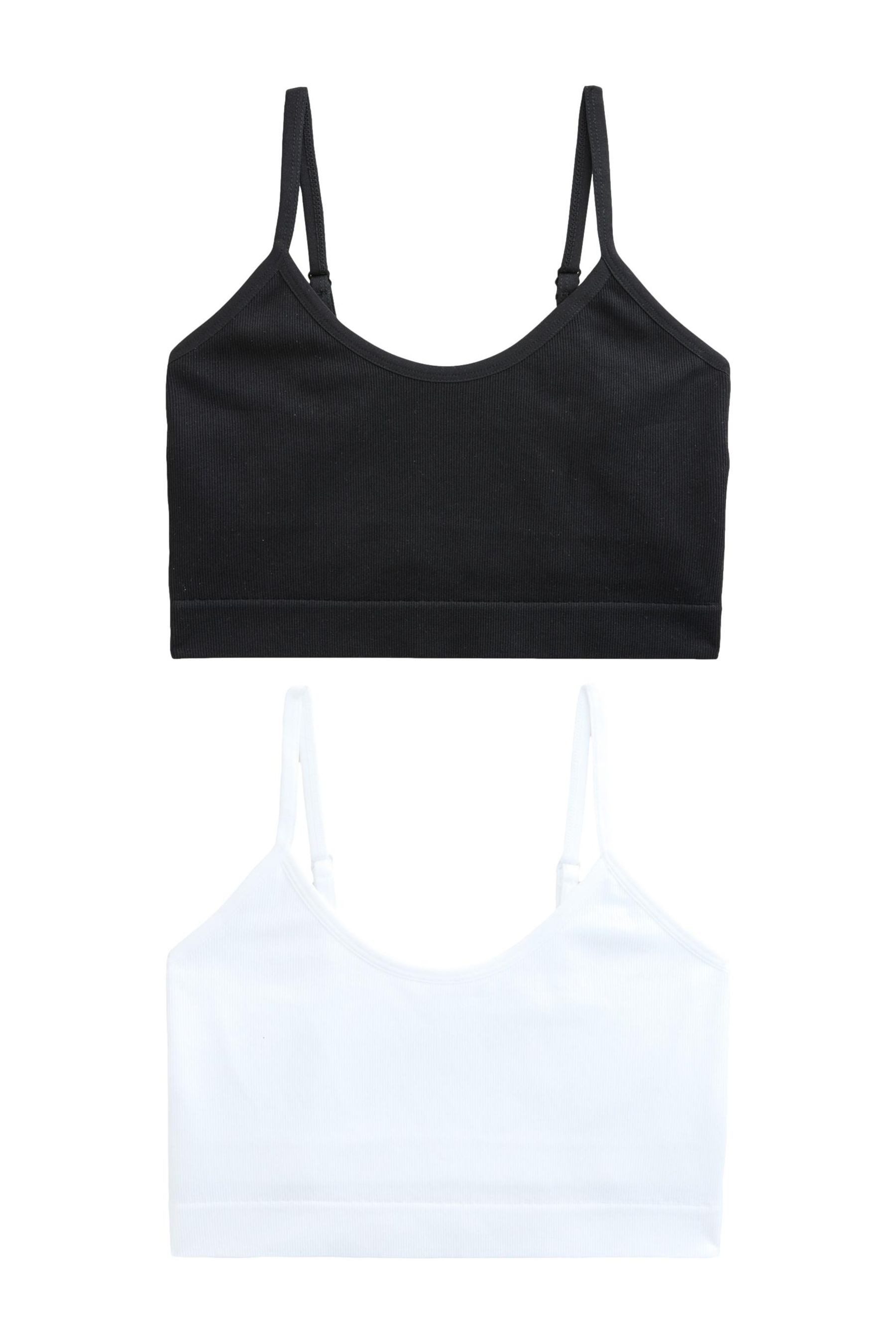 self Bralette-BH Längere, nahtfreie und gerippte Bustiers, 2er-Pack (2-tlg)