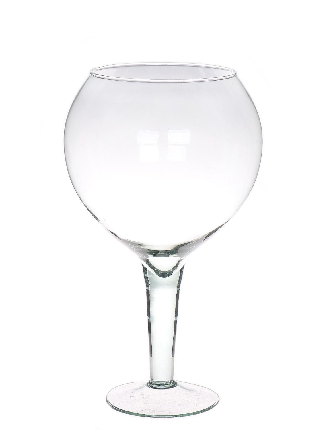 INNA-Glas Glas XXL Großer Glas Kelch DANSON aus Glas, klar, 33cm, Ø14cm/Ø19cm, Glas