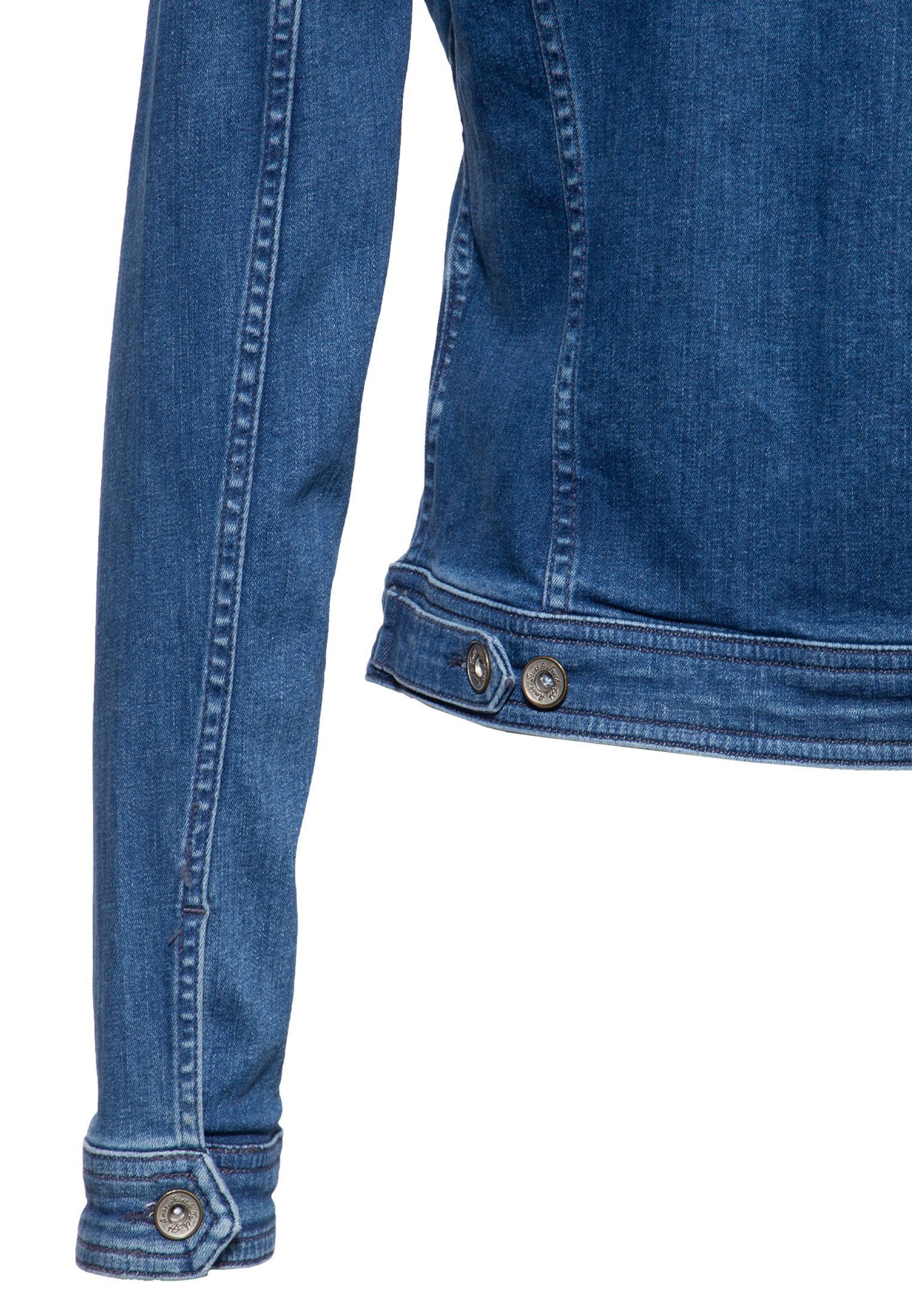 Damen Jacken ATT Jeans Jeansjacke Alicia im klassischen Design mit Waschungen