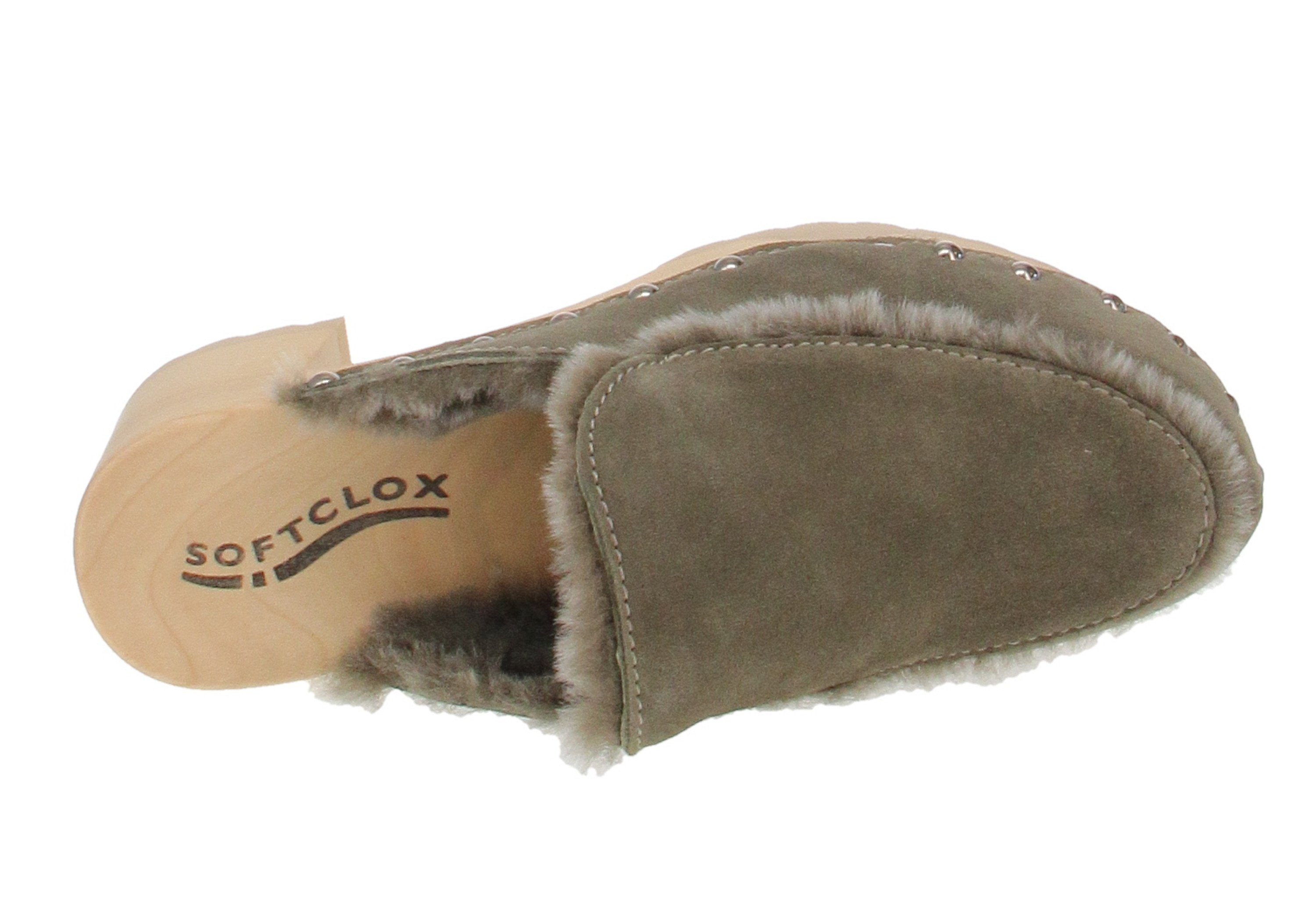 Softclox Softclox S3582 Henni Kaschmir - Damen Schuhe offene Schuhe - 02-oliv Sandale