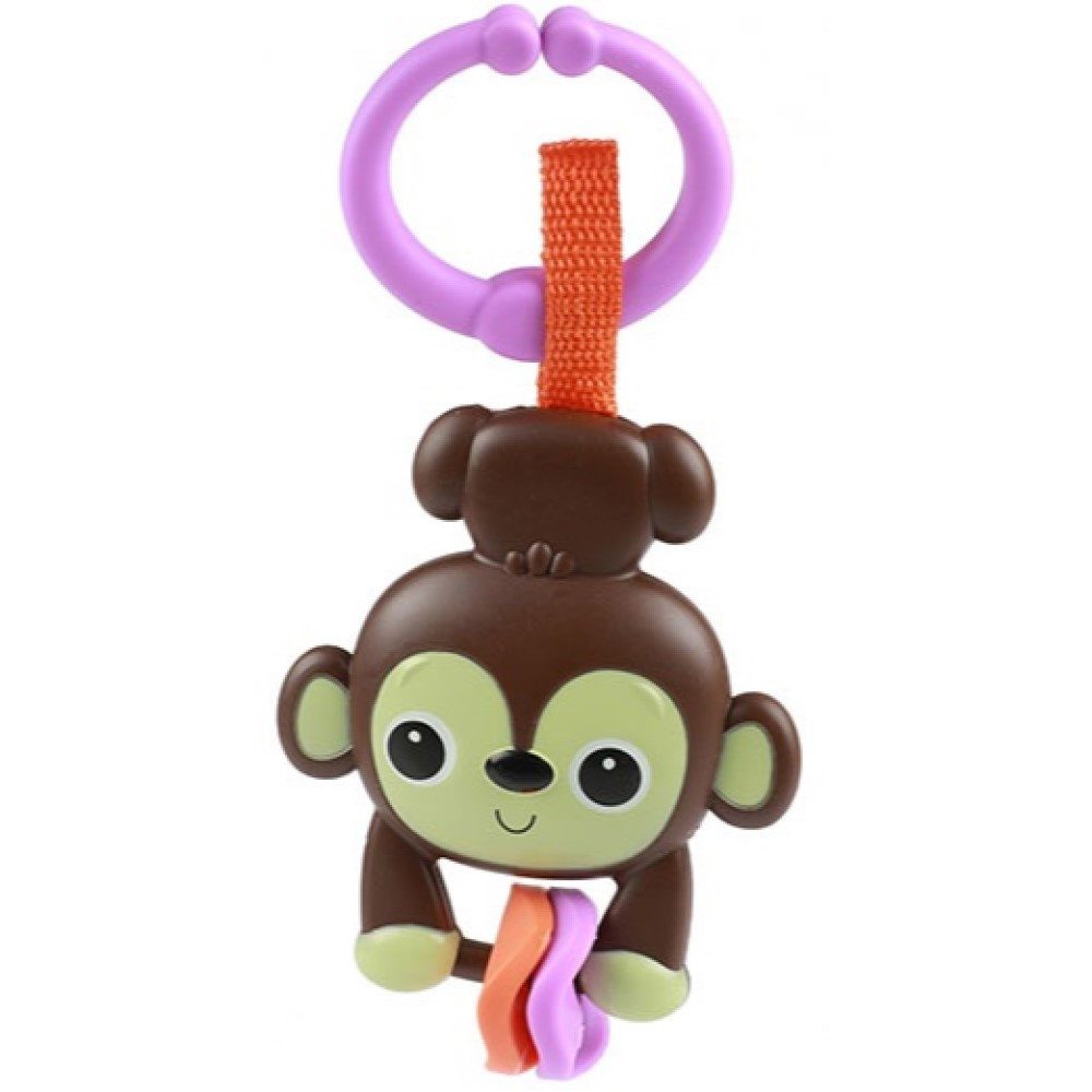 Toi-Toys Rasselball Babyrassel Tiere Zebra oder Affe