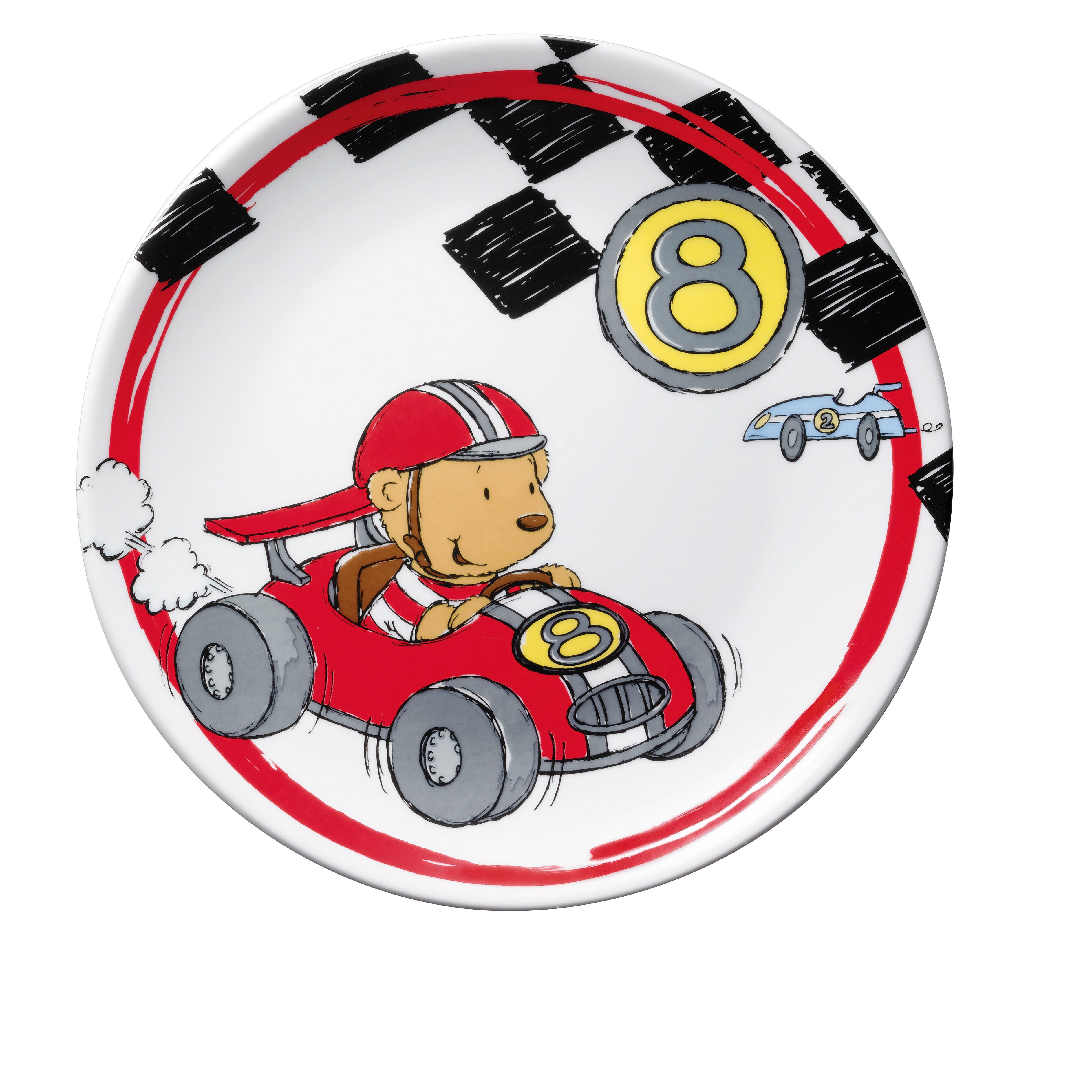 PURESIGNS Kindergeschirr-Set QUICK (3-tlg), 1 Personen, Porzellan, Plastikfreier Essgenuss für die Kleinen