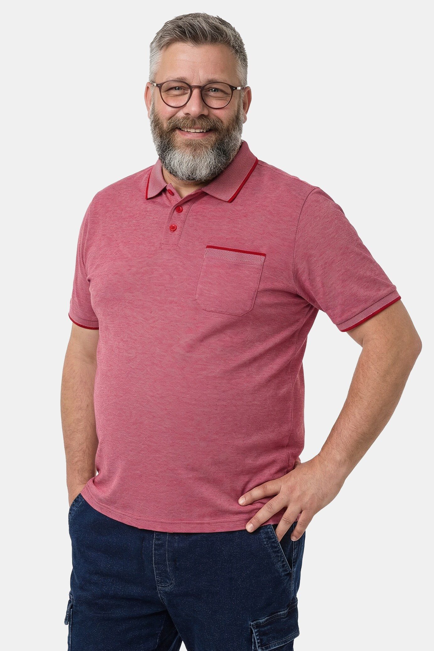 Poloshirt T-Shirt TwoTone-Pikee Halbarm