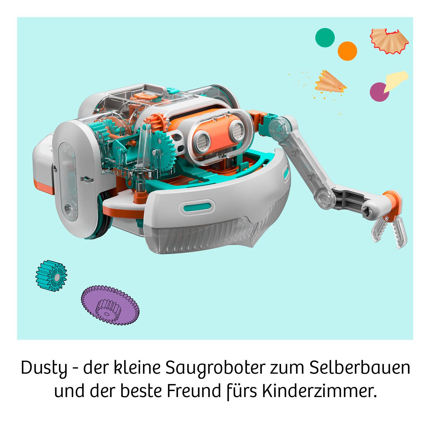 Kosmos Modellbausatz Dusty - Dein saugstarker Robo-Helfer