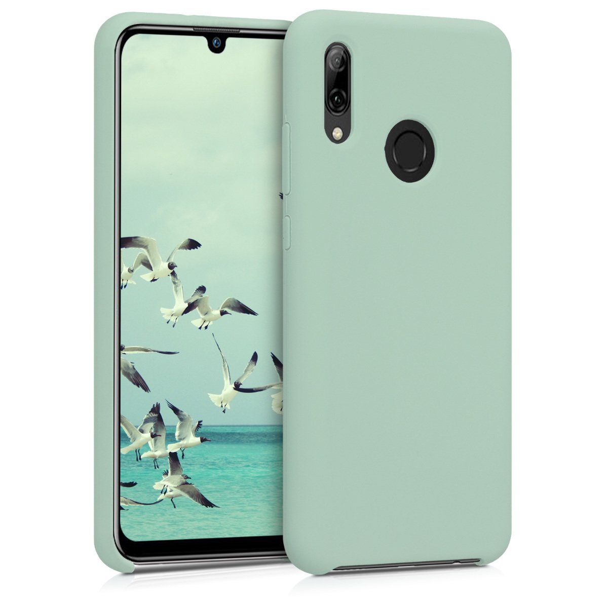 kwmobile Handyhülle Hülle für Huawei P Smart (2019), Hülle Silikon gummiert - Handyhülle - Handy Case Cover