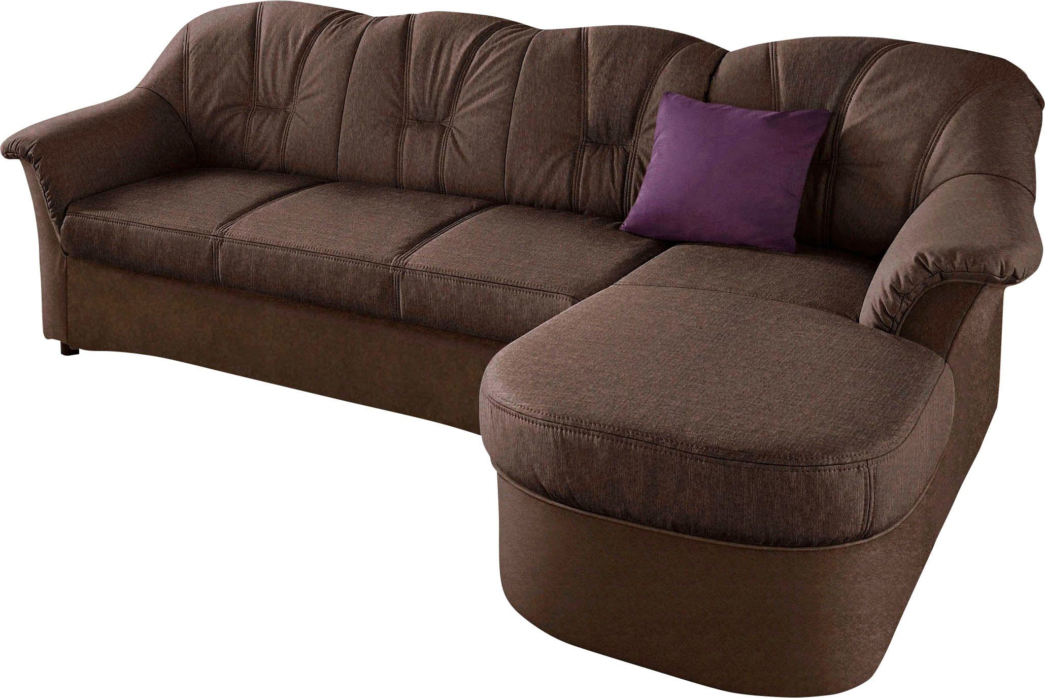 DOMO collection Ecksofa Flores Schlafsofa, B/T/H: 233/142/86 cm, L-Form, wa günstig online kaufen
