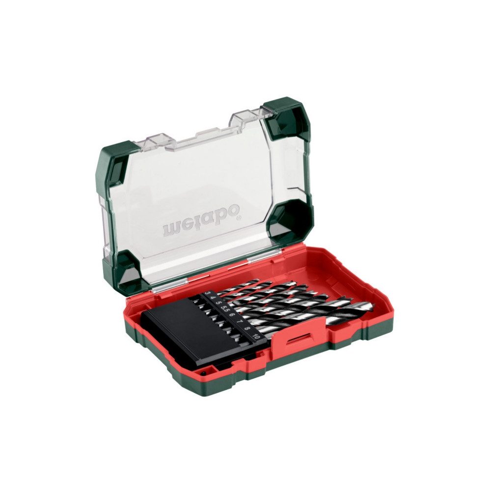 metabo Bit- und Steckschlüsselset 626705000 Holzbohrer Set SP 8-teilig für Holz