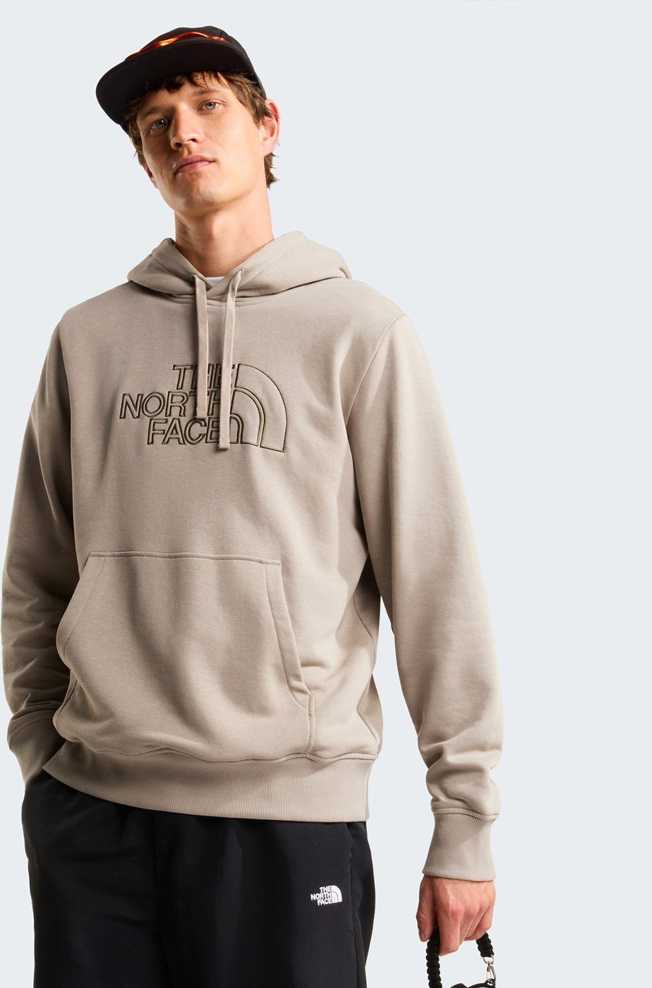 The North Face Rollkragenpullover M DREW PEAK LIGHT REGULAR HOOD STONE SLAB/NEW TAUPE GR