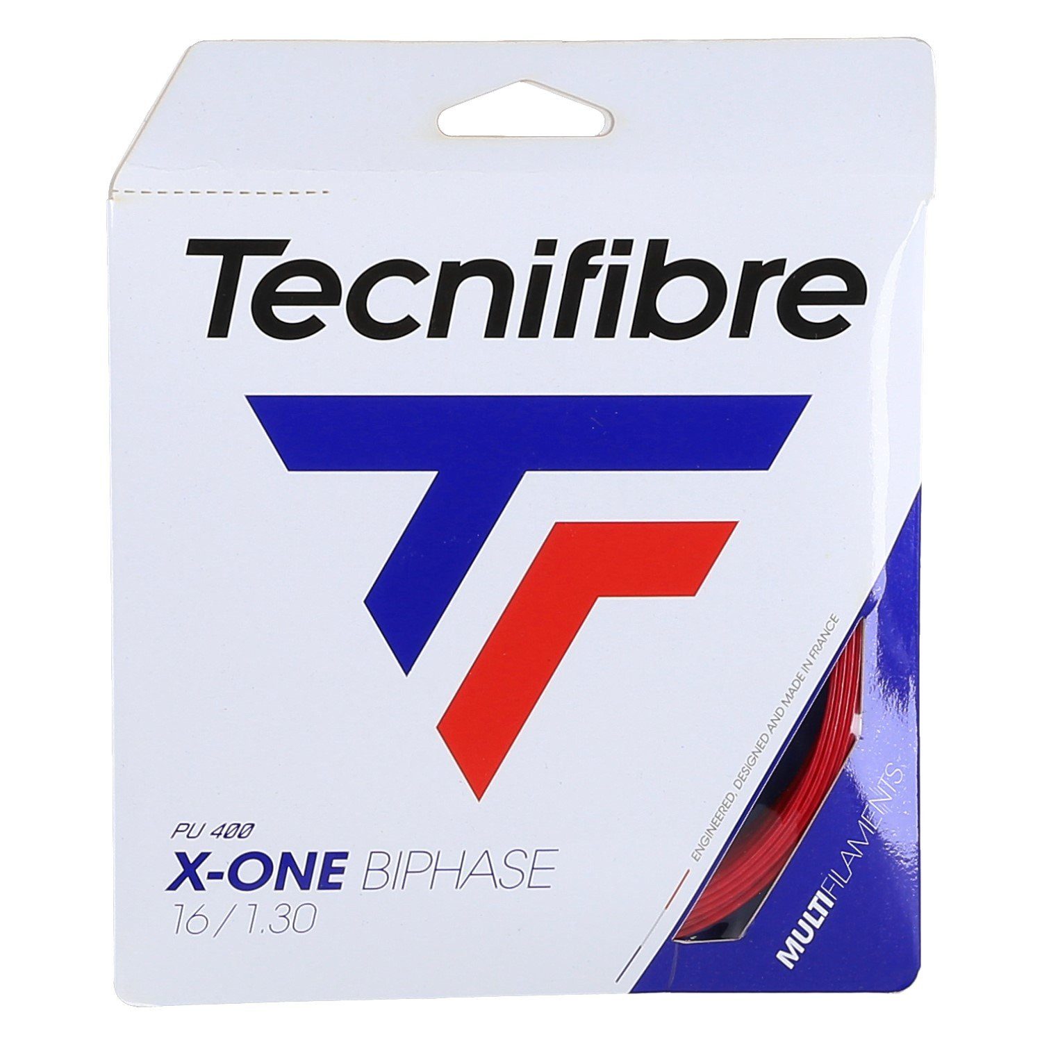 Tecnifibre Tennissaite X-One Biphase (Touch+Power) rot 12m Set, Saitendicke: 1.30
