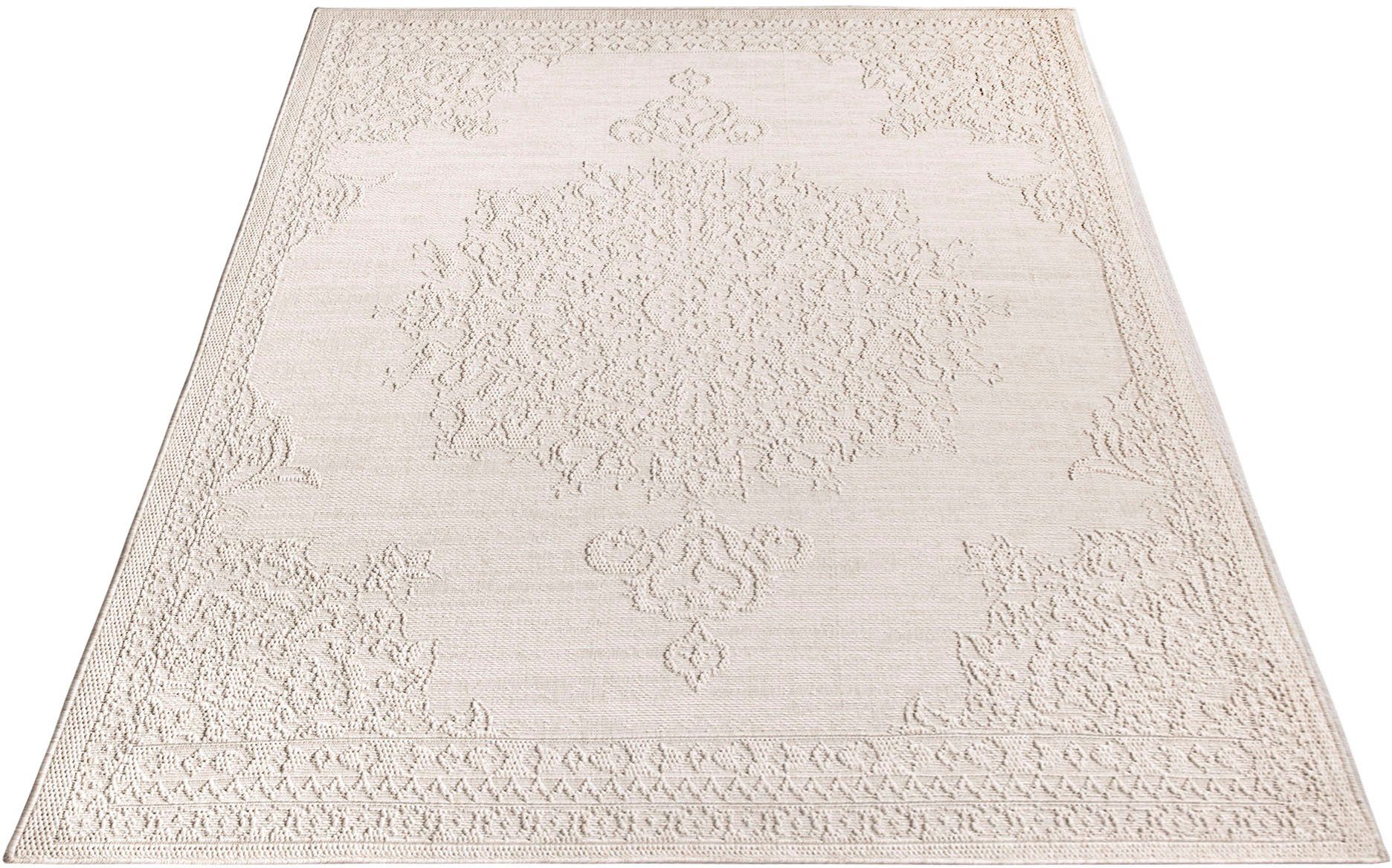 Paco Home Teppich Rimini 412, rechteckig, Höhe: 4 mm, Flachgewebe, Uni Farb günstig online kaufen