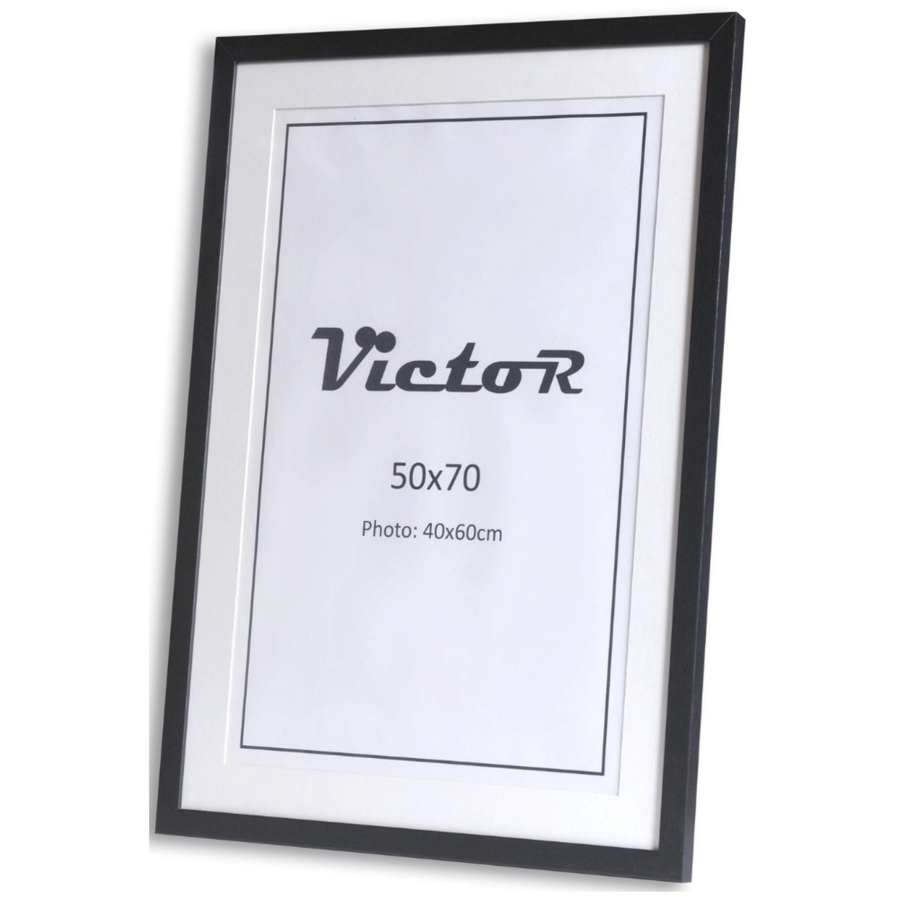 Victor (Zenith) Bilderrahmen Richter, Bilderrahmen Schwarz 50x70 cm mit 40x günstig online kaufen