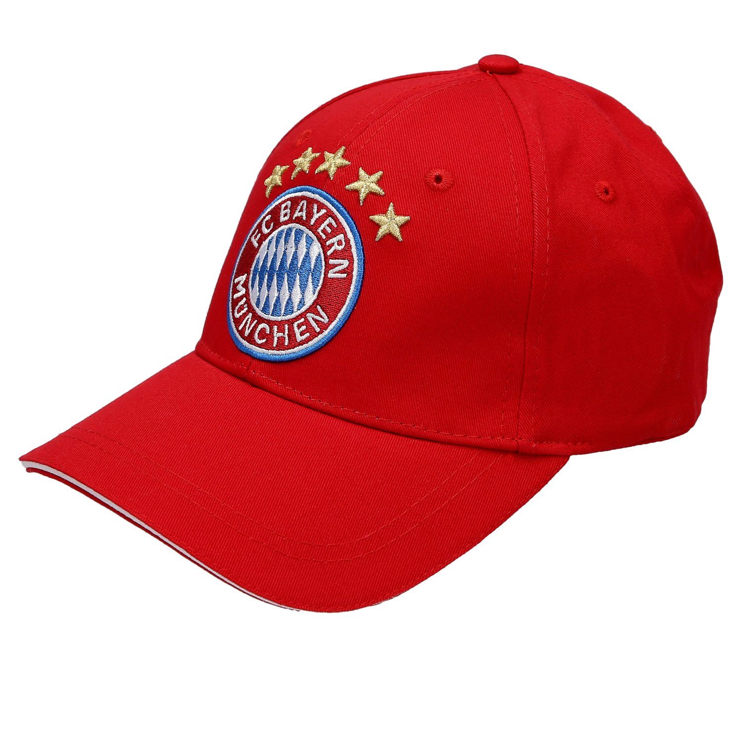 Logo Bayern FC Sterne FC rot Baseball Baseballcap München Cap 5 Bayern München