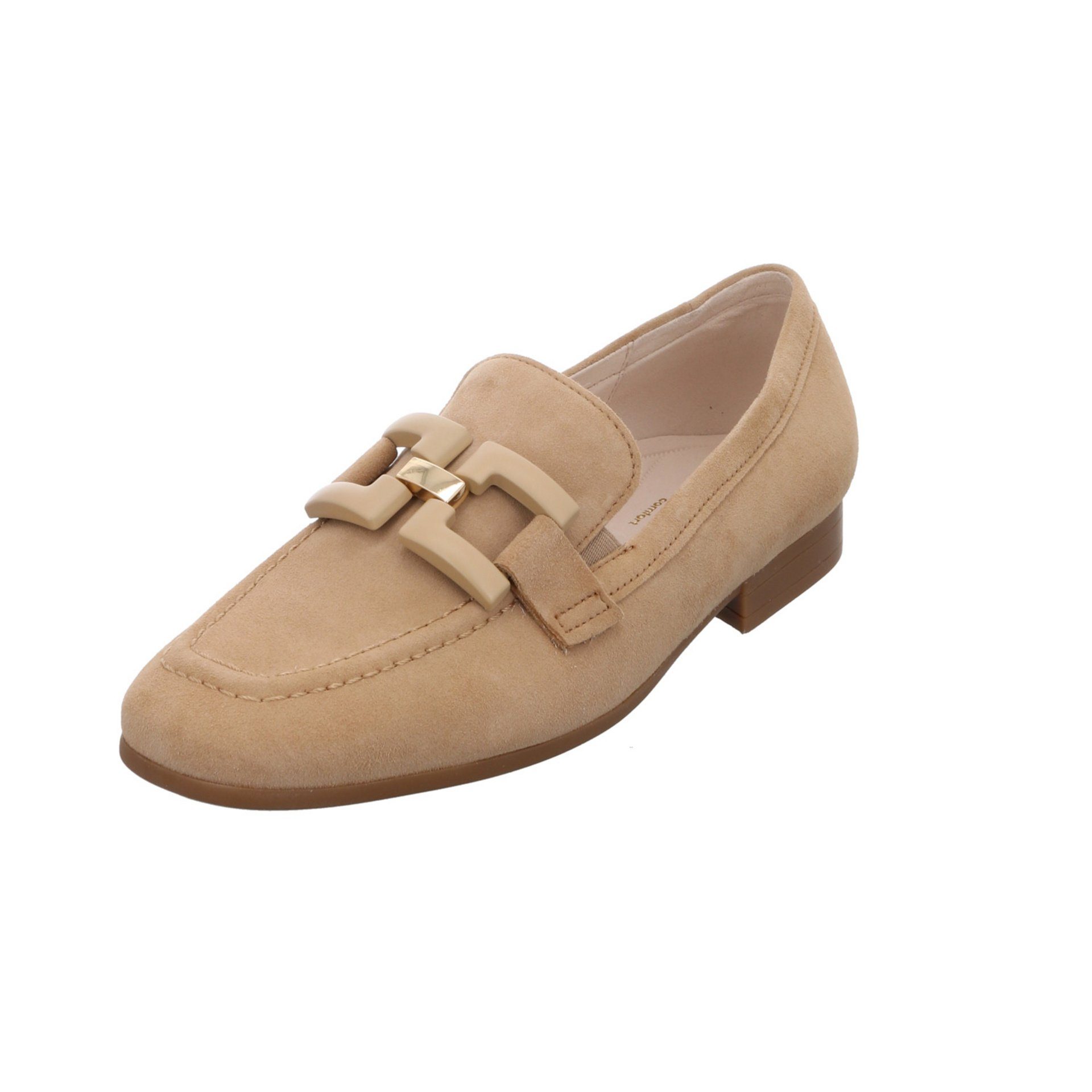 Gabor Damen Slipper Schuhe Slipper Slipper Veloursleder Beige (caramel / 34)