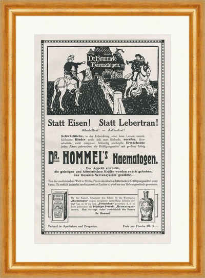 Kunstdruck Dr. Hommels Haematogen Eisen Lebertran Alkoholfrei Faksimile SP 229 Ge, (1 St)