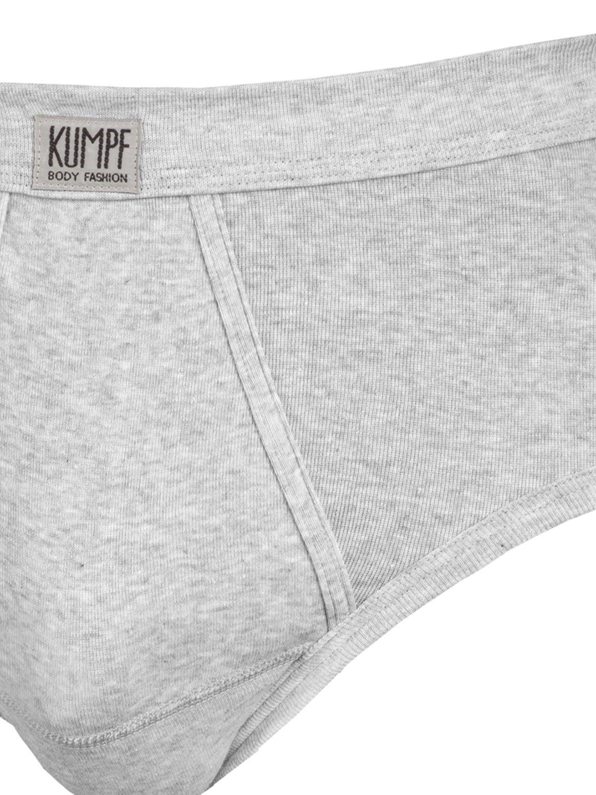 mit 1-St) kiesel-melange eingriff Eingriff KUMPF Workerwear (Stück, Slip Slip Herren mit