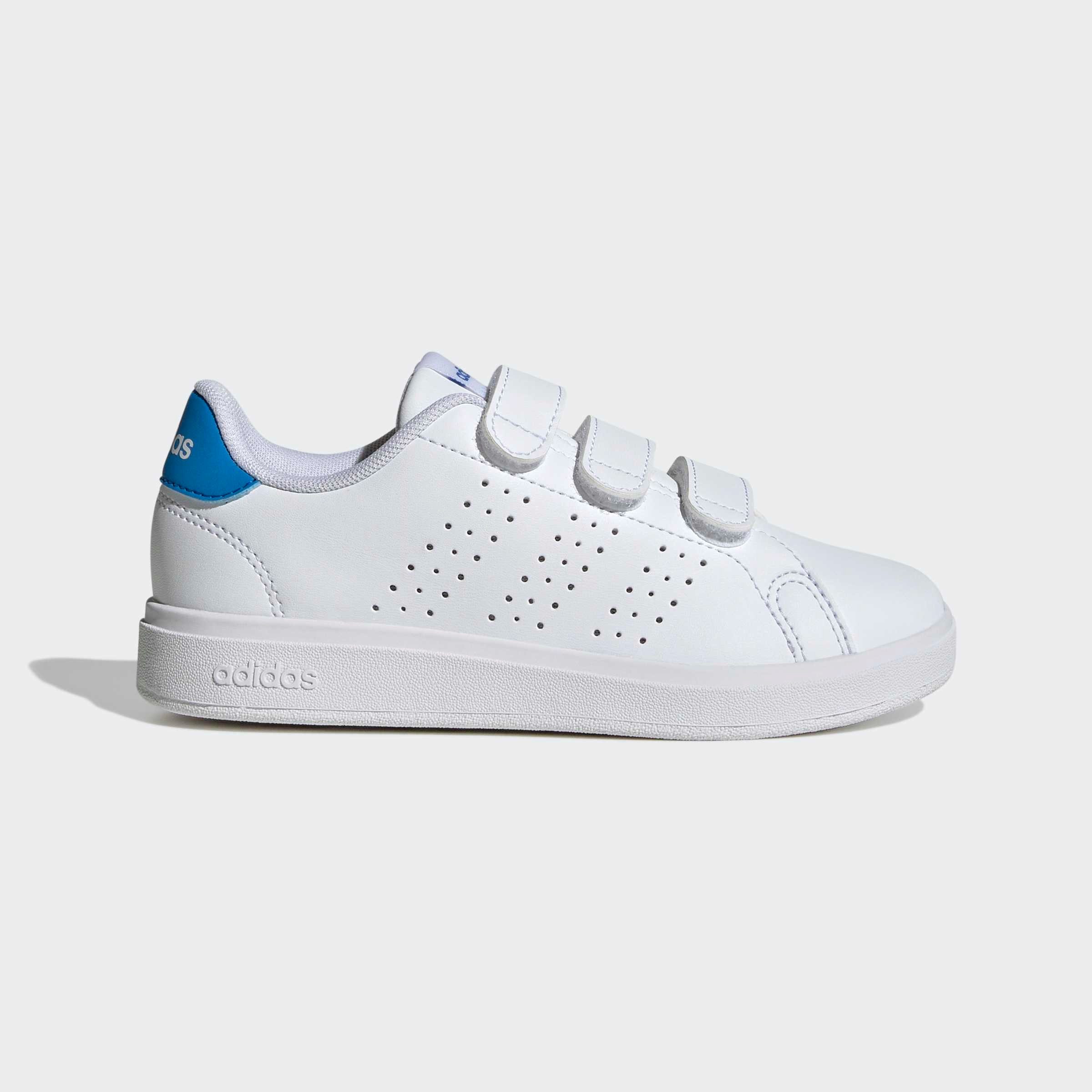 adidas Sportswear ADVANTAGE BASE 2.0 KIDS Klettschuh Design auf den Spuren des adidas Stan Smith, für Kinder & Jugendliche
