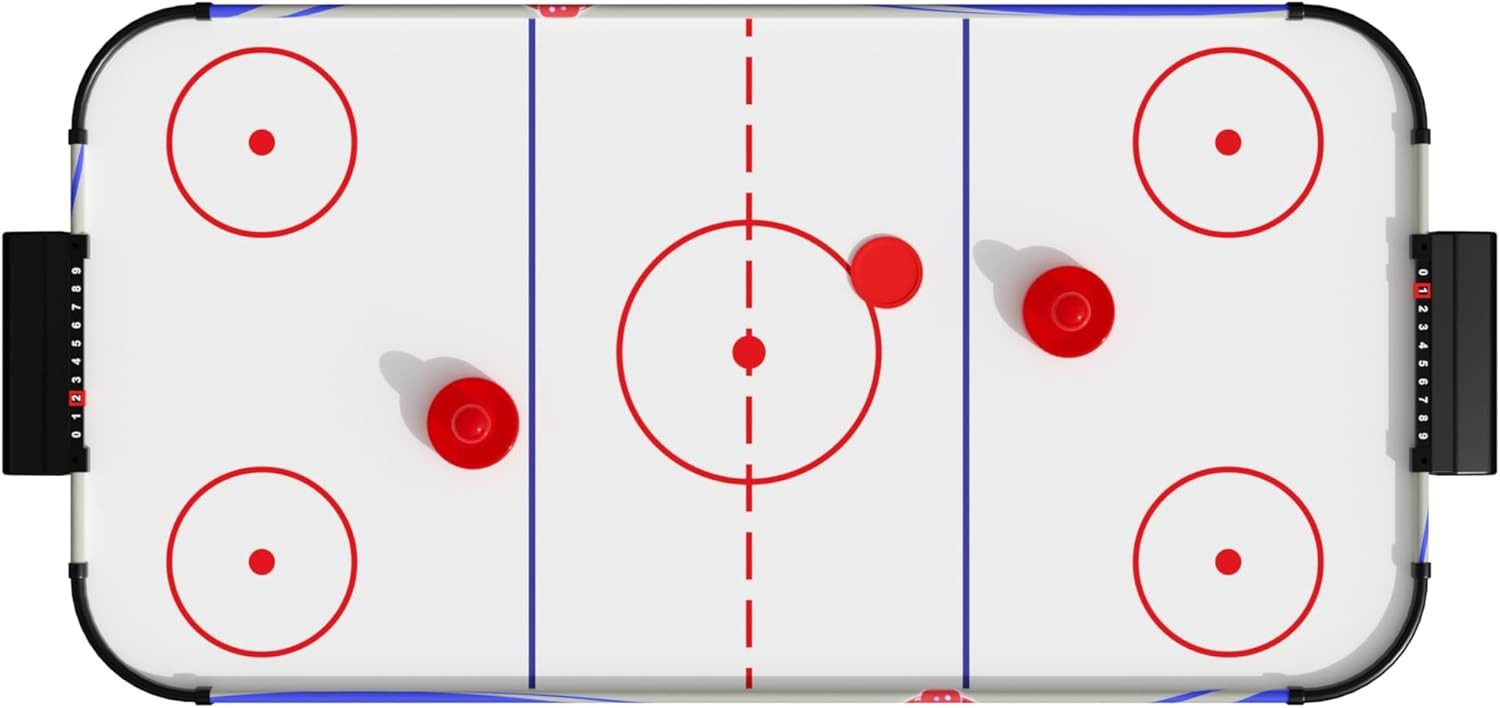 Carromco Air-Hockeytisch Crosscheck-XT – Hochglanz Air Hockey Spielfeld