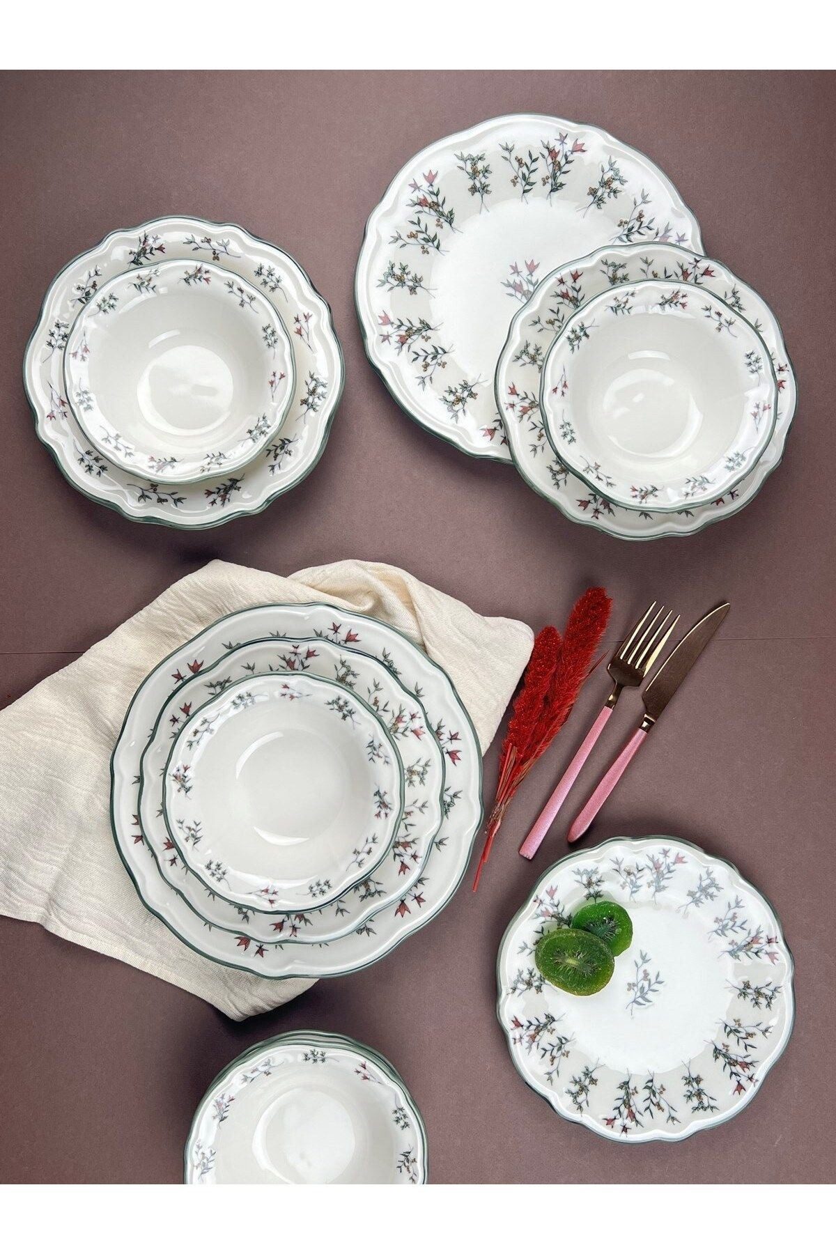 Hermia Concept Geschirr-Set Terra (24-tlg), 6 Personen, Porzellan, 24-teiliges Set