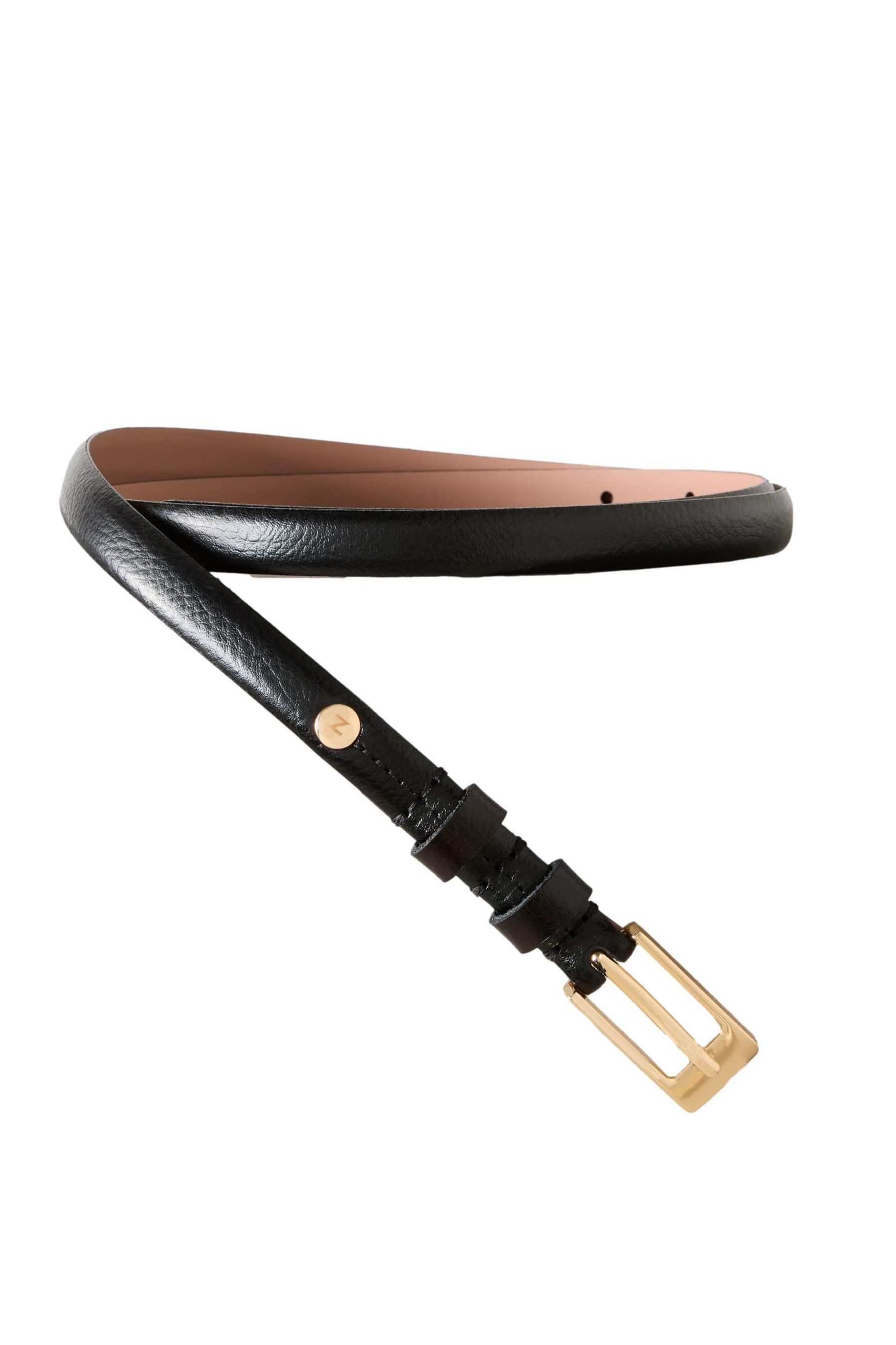 Next Ledergürtel Premium Skinny Ledergürtel, Made günstig online kaufen