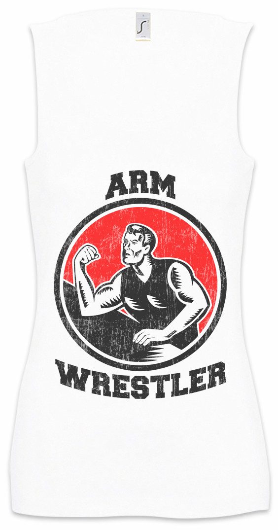 Tanktop Arm Wrestler Ärmelloses Damen T-Shirt Over The Gym Armdrücken Top