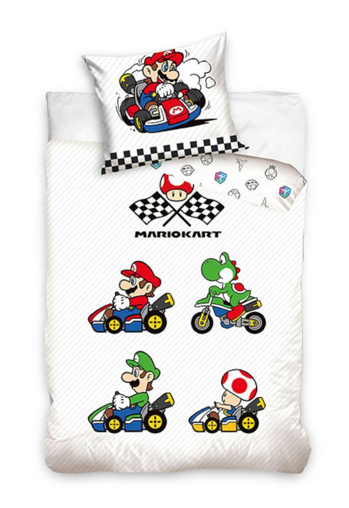 Super Mario Bettwäsche Super Mario Kinderbettwäsche 135 x 200 cm günstig online kaufen