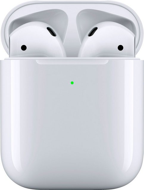 Apple »AirPods with Wireless Charging Case (2019)« In-Ear-Kopfhörer (Sprachsteuerung, True Wireless, Bluetooth, Kompatibel mit iPhone, iPhone XR, iPhone Mini, iPad Air / Mini / Pro, Watch SE, Series 6, Series 5, Series 4, Series 3, Mac Mini, iMac)
