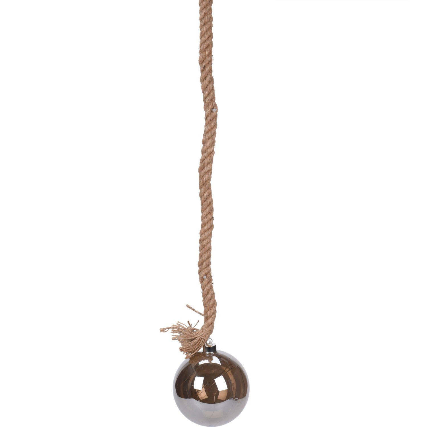 Home & styling collection Weihnachtsbaumkugel Weihnachtskugel LED mit Schnürchen, Ø 15 cm, beige. € 23,99