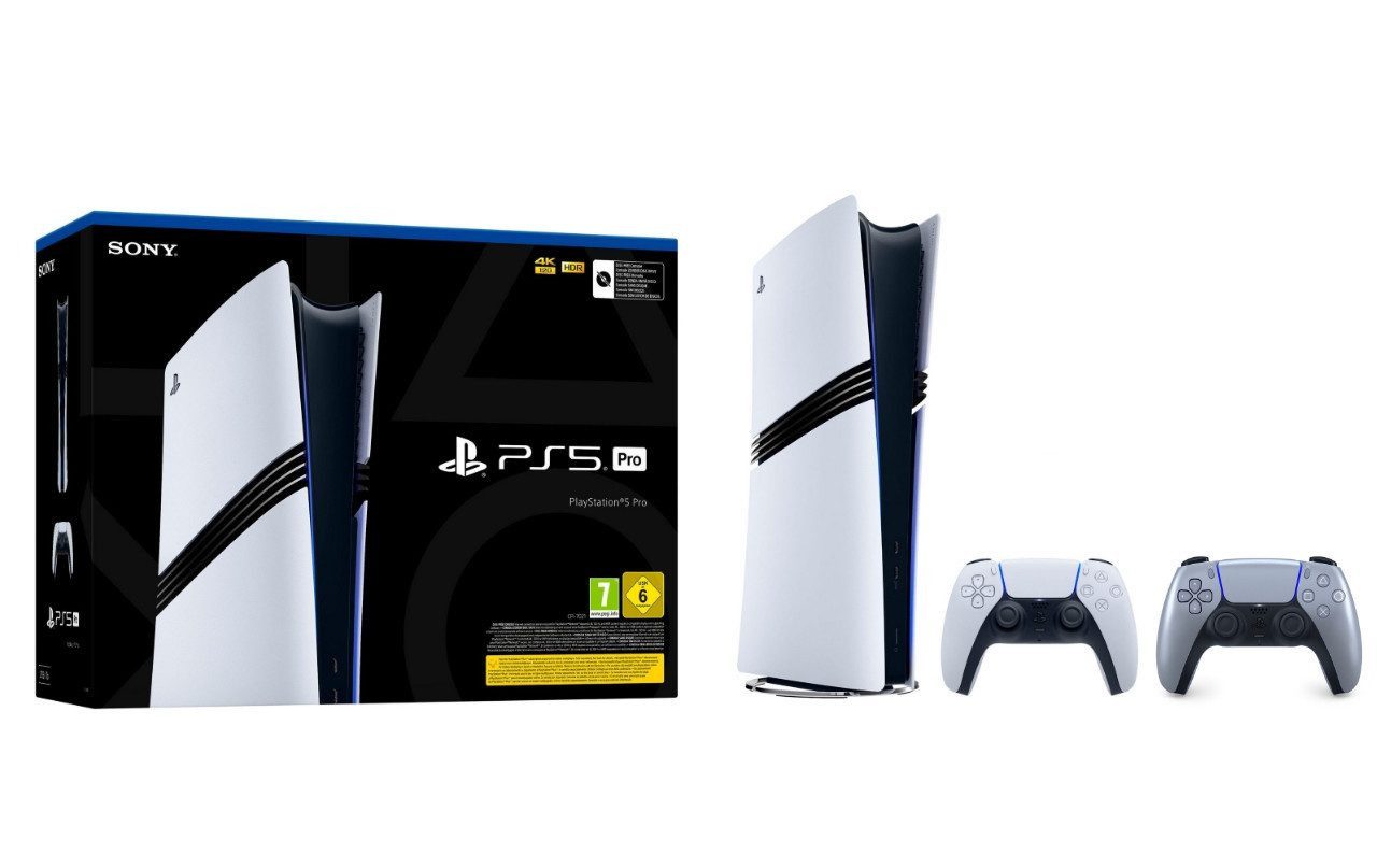 Playstation PlayStation 5 Pro Konsole + 2. DualSense Controller Sterling Silver