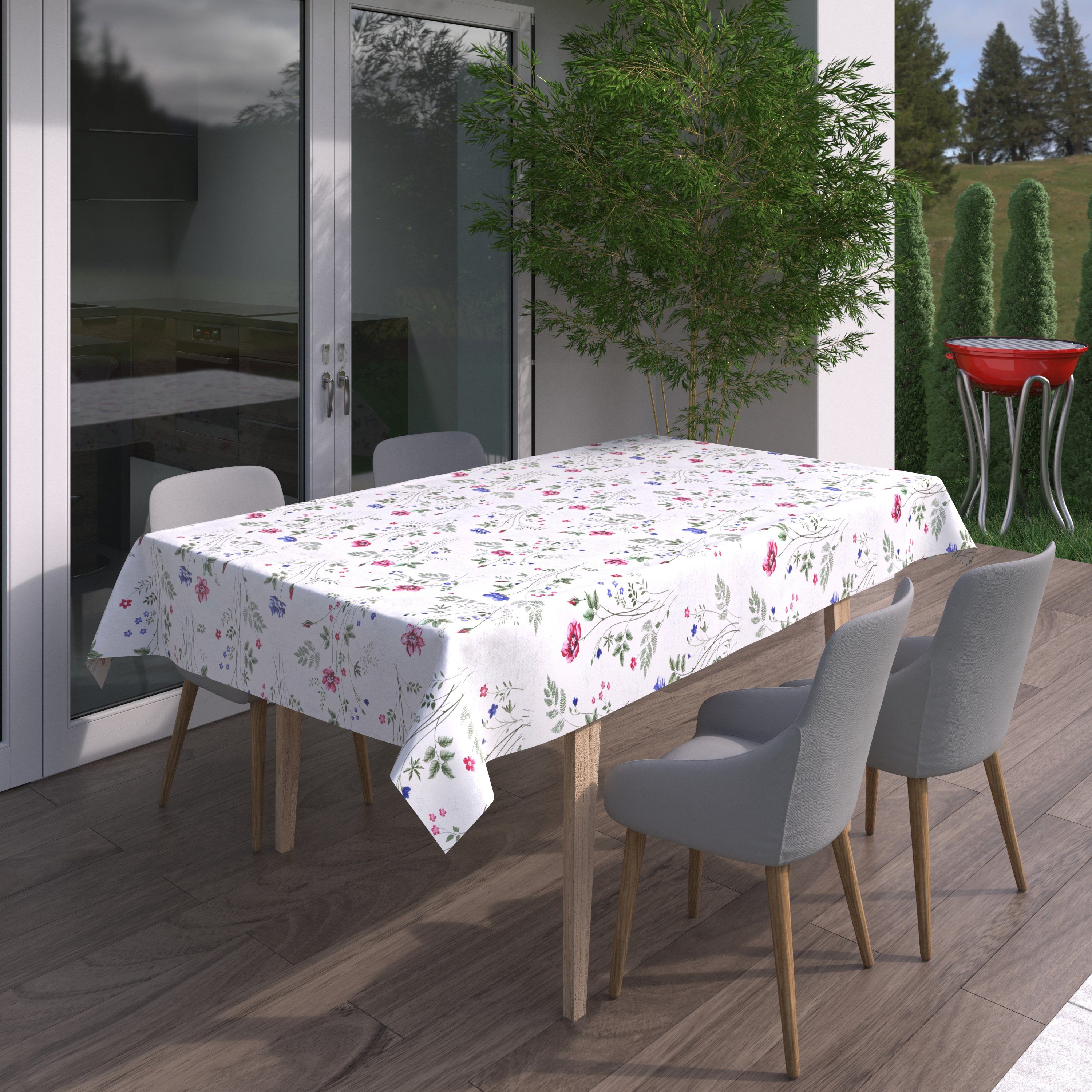 Beautex Tischdecke NATUR Wachstuchtischdecke, abwischbare Tischdecke, RUND günstig online kaufen