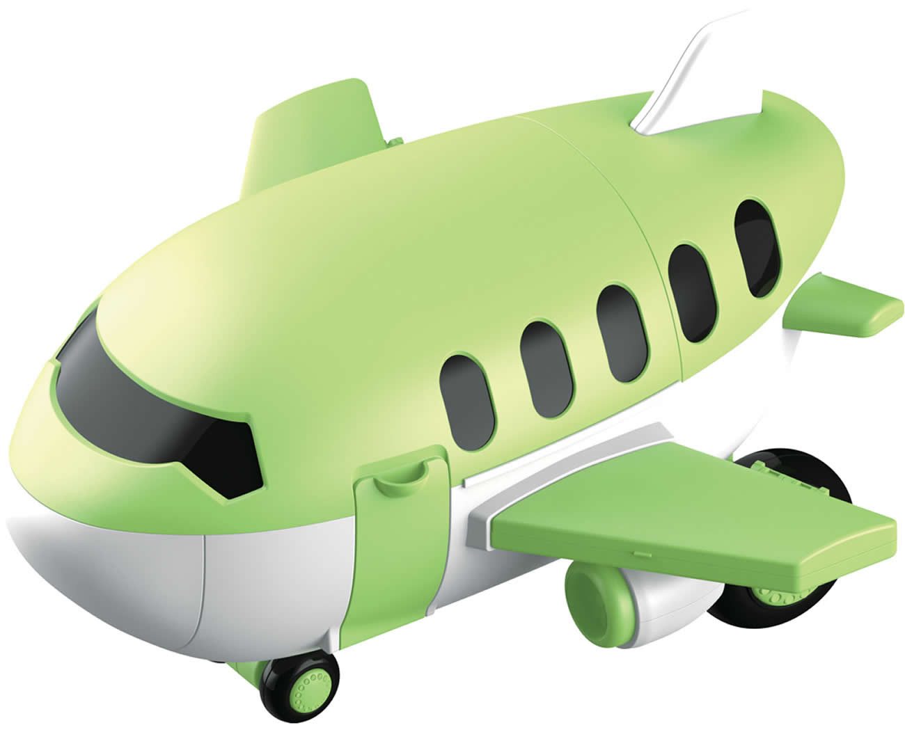 Diakakis Spielzeug-Flugzeug Supermarkt Spielset 32-tlg. mit Lebensmitteln