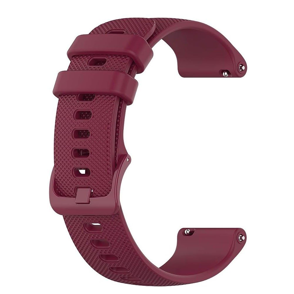 Rotwein Ersatzarmband,18mm Silikon Uhrenarmband Uhrenarmbänder Silikon FELIXLEO Uhrenarmband