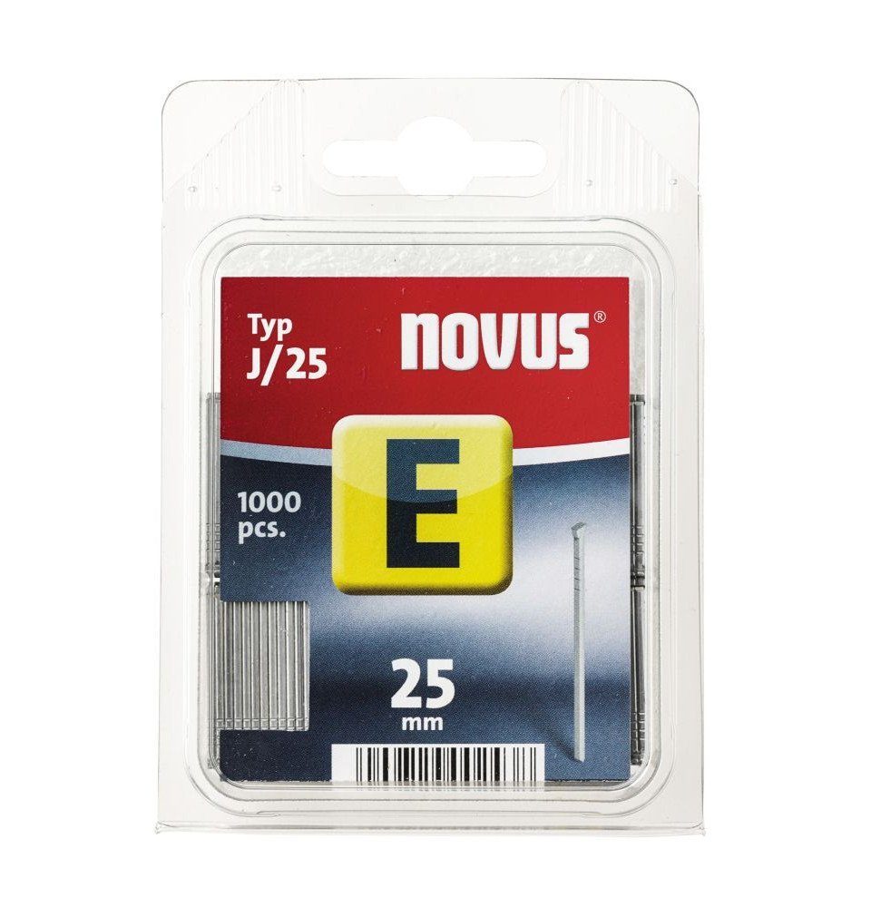 NOVUS Tackerklammer Novus Tackernägel Typ E J/25 1000 Stück
