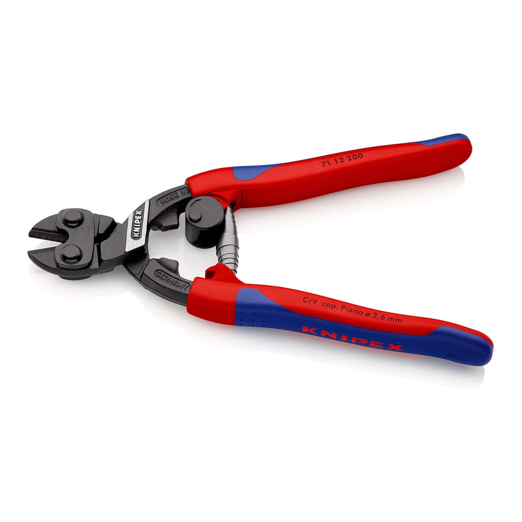Knipex Cuttermesser KNIPEX 71 12 200 CoBolt® Kompakt-Bolzenschneider mit schlanken