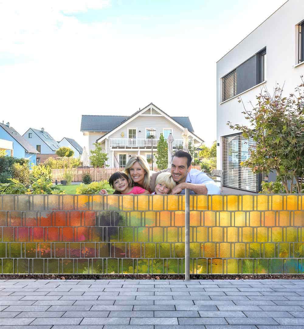 MyMaxxi Sichtschutzstreifen Zaunsichtschutz Sonnenaufgang Sichtschutz Garten Zaun