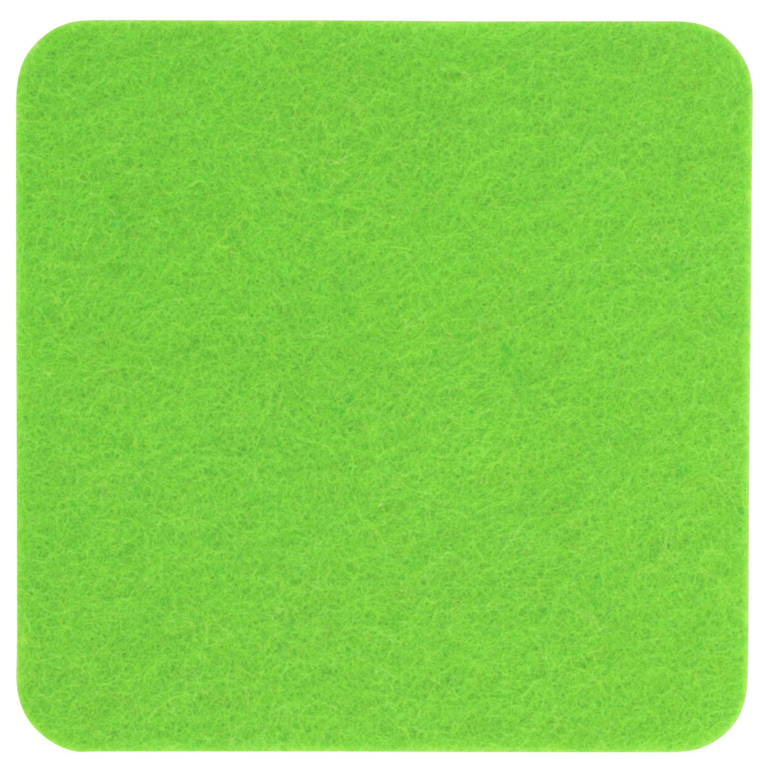 BIASTO Getränkeuntersetzer Eckiger Filz-Untersetzer, quadratisch 15x15cm, Apfelgrün, Zubehör für Gläser, Vasen, Tassen, Teller, Tische, Gläser, Weingläser, Cocktails, Flaschen, Schalen, Tischdeko, Blumentopf, Inhalt: jeweils 1 Stück, einfach Mix mischen und Wunschkombination bestellen.