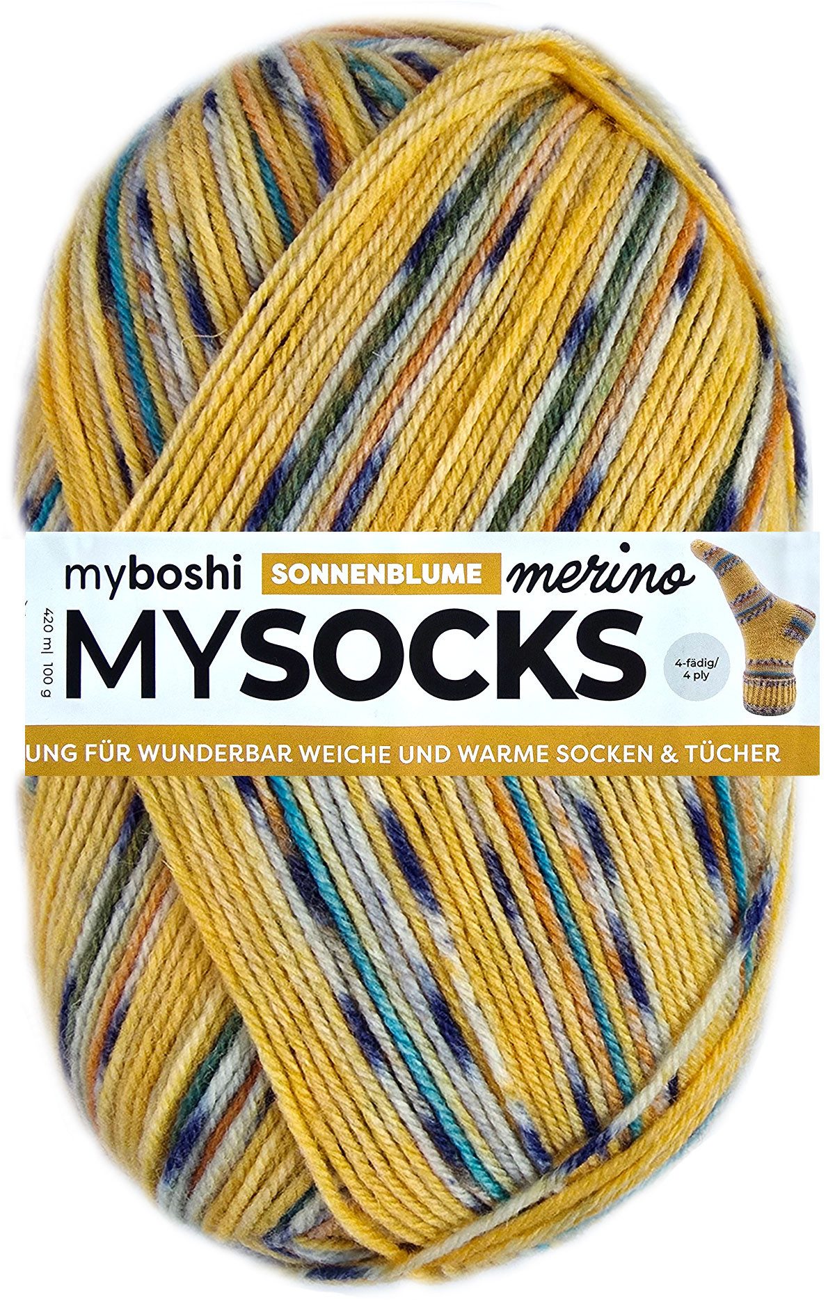 Häkelwolle 100 Gramm MyBoshi MySocks Merino Sockenwolle