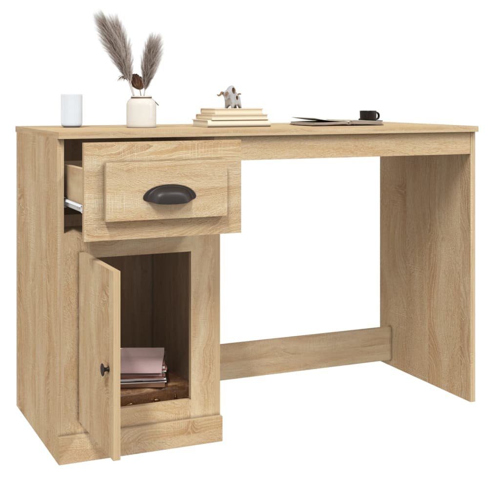 Schreibtisch mit Sonoma-Eiche Schublade cm 115x50x75 furnicato