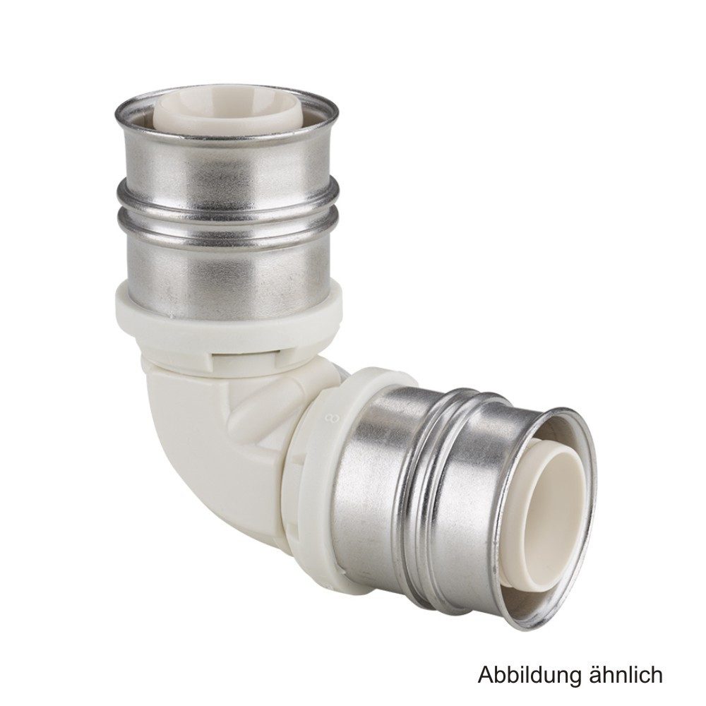 Fränkische Rohrwerke Wasserrohr Alpex Bogen 90 Grad PPSU, 20mm