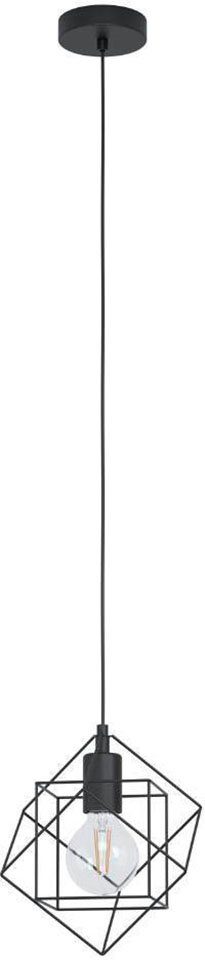 EGLO Hängeleuchte STRAITON, ohne Leuchtmittel, schwarz, L36 x B9,5 cm, Pendelleuchte - Hängeleuchte - Hängelampe | Pendelleuchten