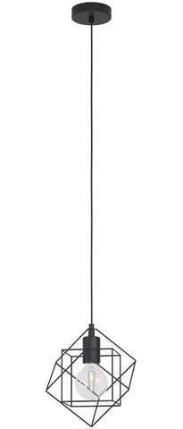 EGLO Hängeleuchte STRAITON, ohne Leuchtmittel, schwarz, L36 x B9,5 cm, Pendelleuchte - Hängeleuchte - Hängelampe