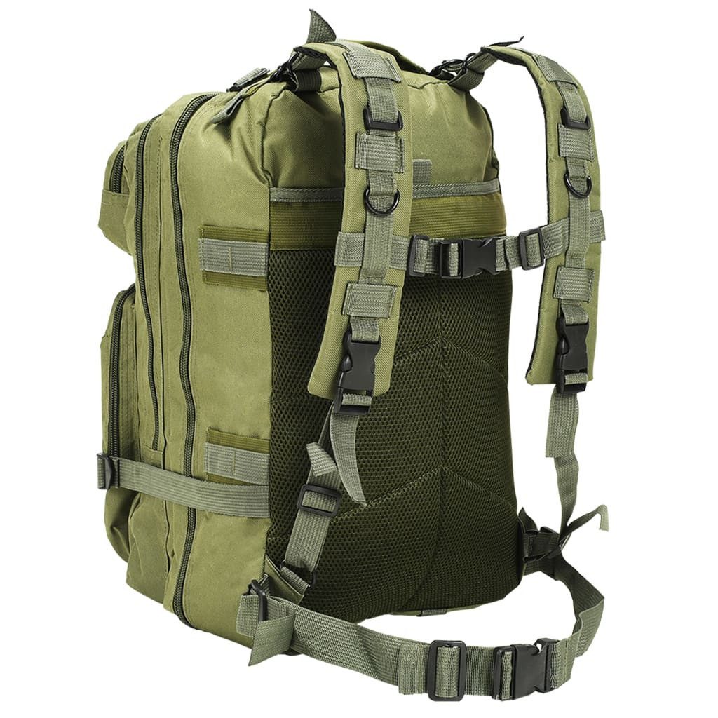 vidaXL Gartensack Rucksack im Army-Style 50 L Olivgrün, (1-tlg)