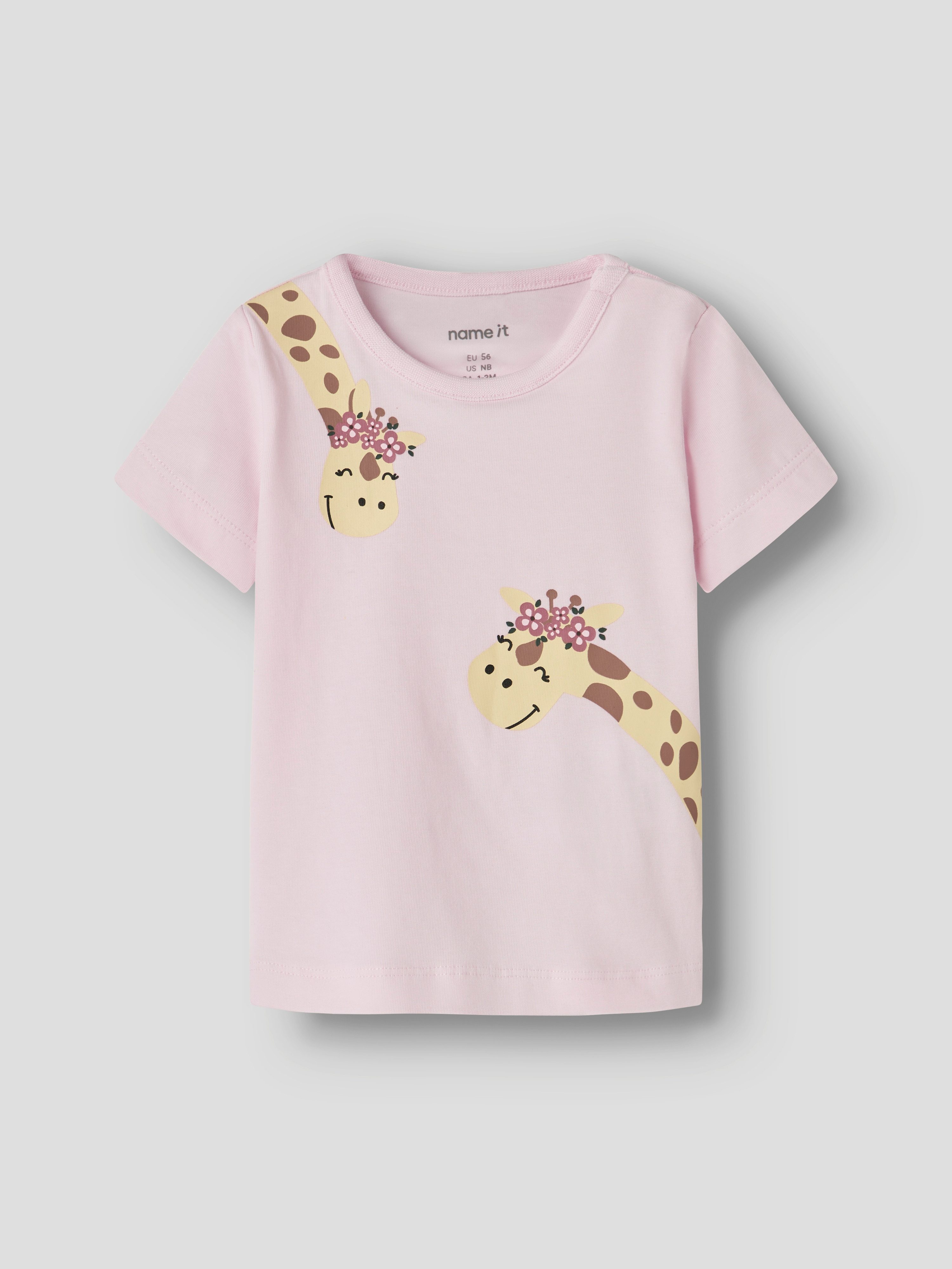 Name It T-Shirt NBFHILLARY SS TOP BOX Baumwollmischung, regular fit