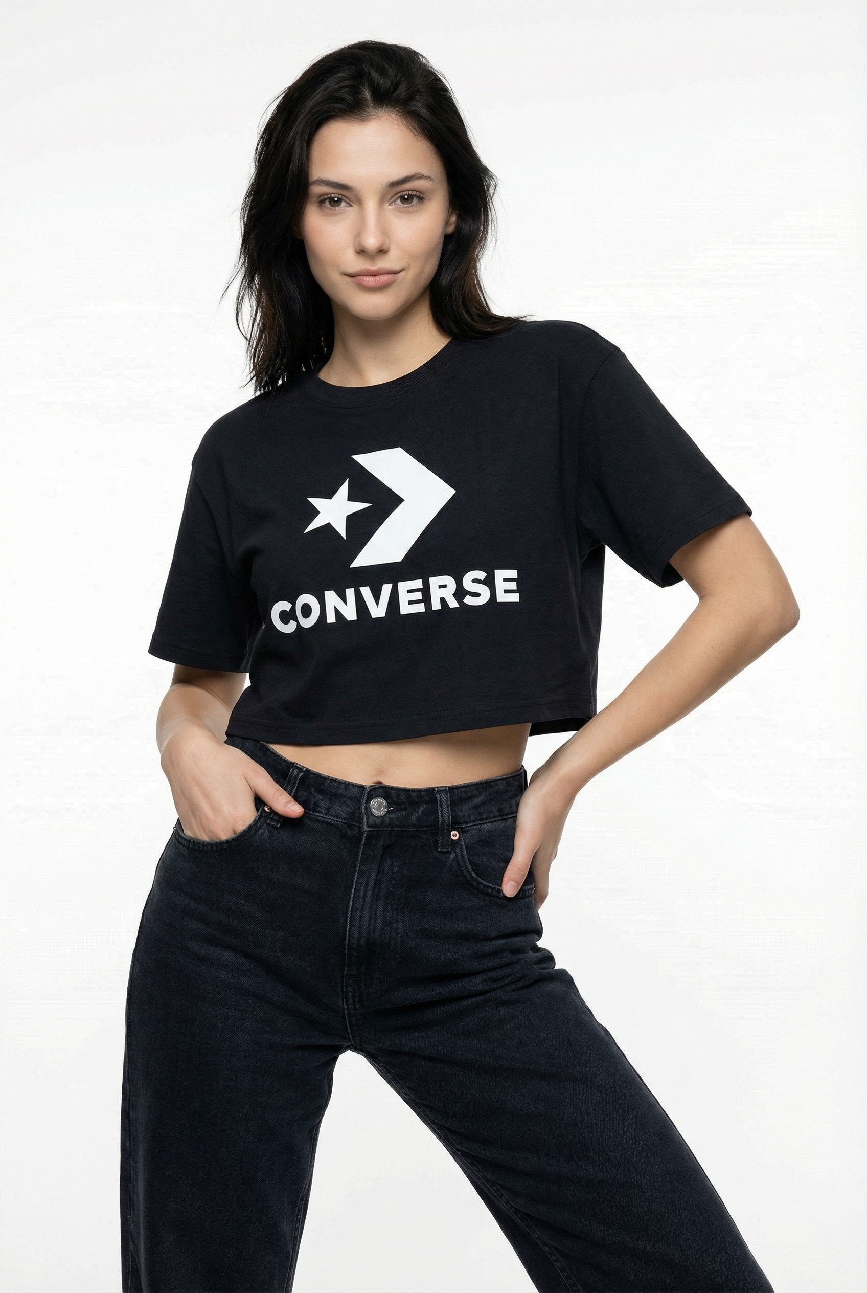 Converse T-Shirt STAR CHEVRON SPORTY TEE Kurzarm, aus Baumwolle