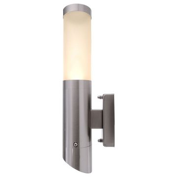 click-licht Deckenleuchte Wandaufbauleuchte Nova III in Silber und Weiß E27, :, Leuchtmittel enthalten: Nein, warmweiss, Aussenlampe, Aussenwandleuchte, Outdoor-Leuchte