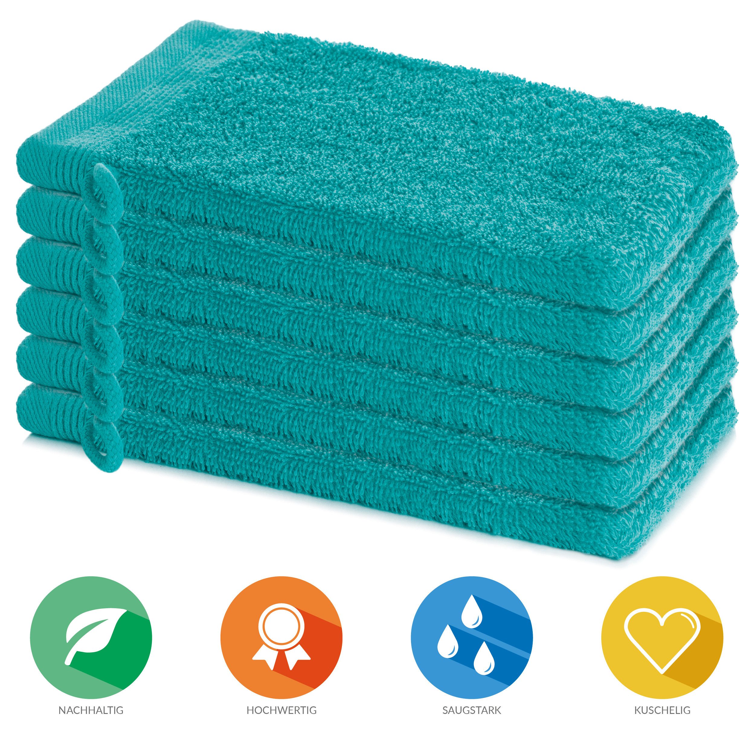 Lavea Waschhandschuh Bali Waschlappen 16x22 cm, Waschhandschuhe, kleine Han günstig online kaufen