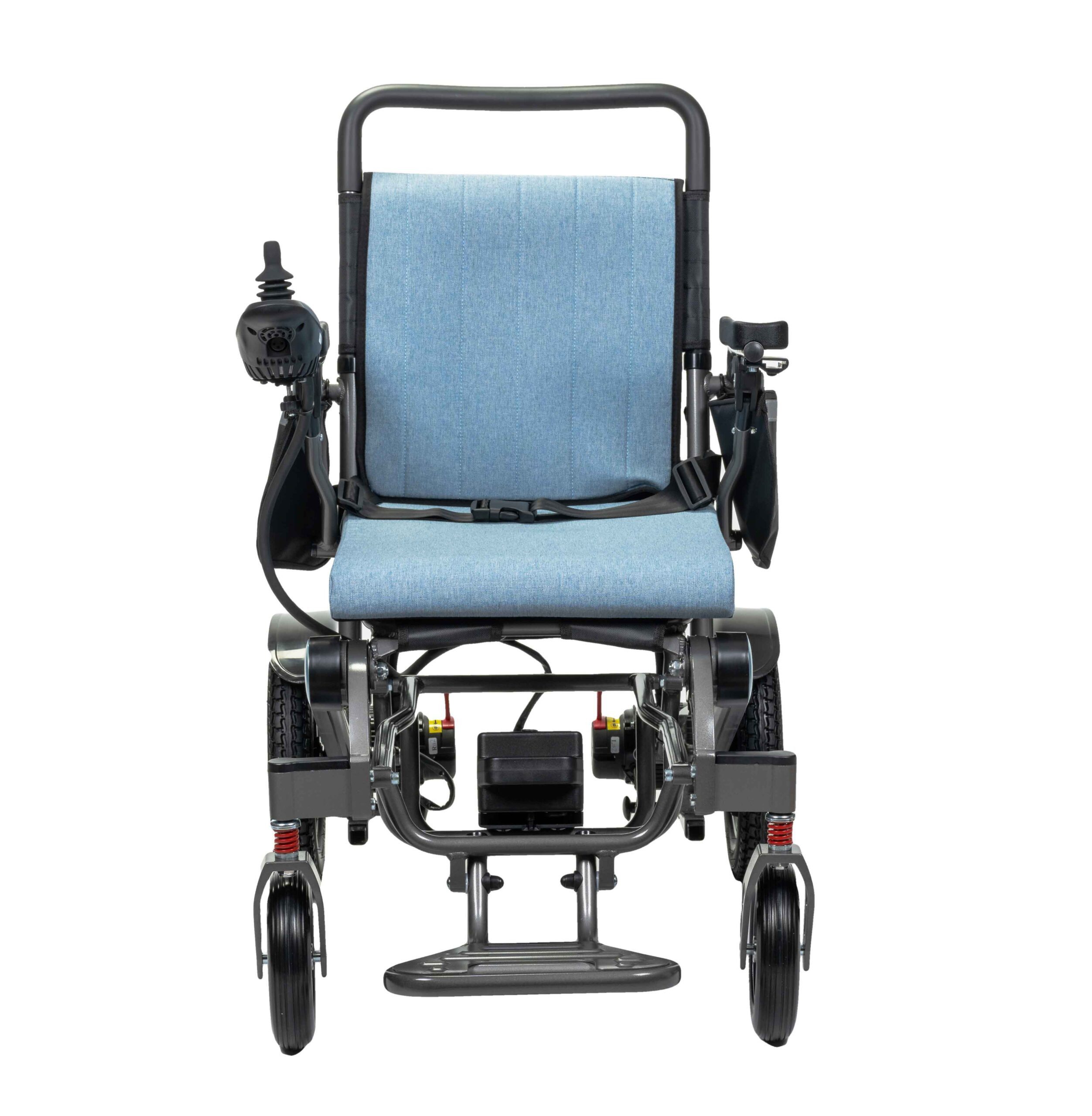 Antar Elektrorollstuhl faltbarer Aluminium-Rollstuhl mit Joystick bis 20 km bis 120 kg