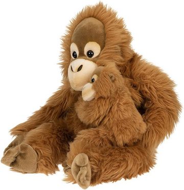 Uni-Toys Kuscheltier »Orang-Utan mit Baby, sitzend - 30 cm (Höhe) - Plüsch-Affe - Plüschtier«, zu 100 % recyceltes Füllmaterial